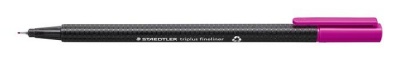 Tűfilc, 0,3 mm, STAEDTLER "Triplus 334", sötétmályva